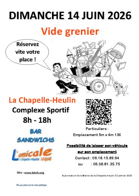 AFFICHE VIDE GRENIER ALCH 2026